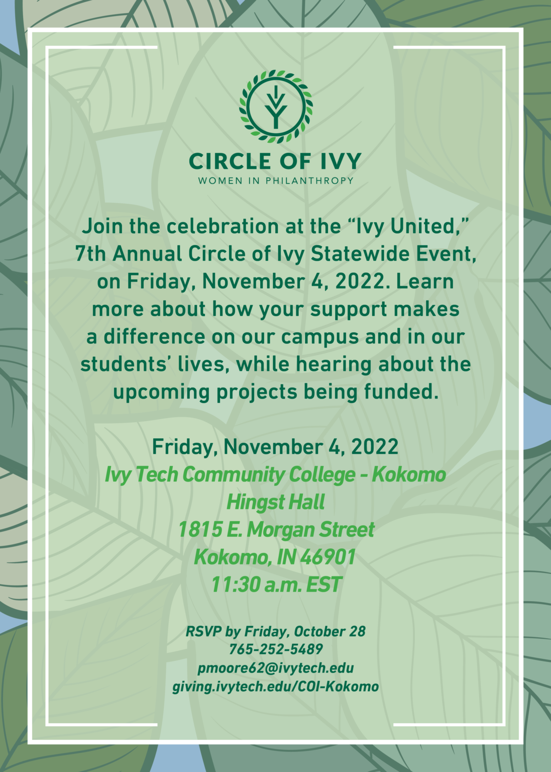 Kokomo Circle of Ivy Event Ivy Tech Foundation